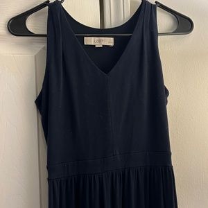 LOFT Maxi Dress V-Neck with Cut Out Back Detail